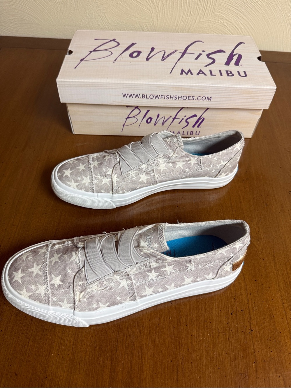 NEW BLOWFISH marley sneakers in gray wonder star - Picture 3 of 8